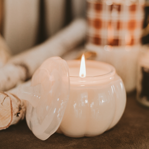 Warm and Cozy Soy Candle - Pumpkin Jar