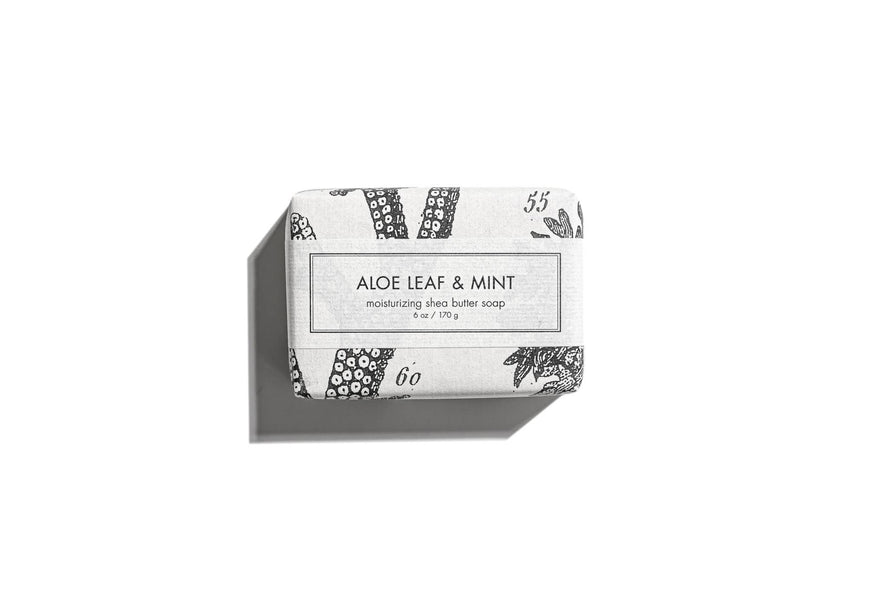 Aloe Leaf & Mint Shea Butter Bar Soap