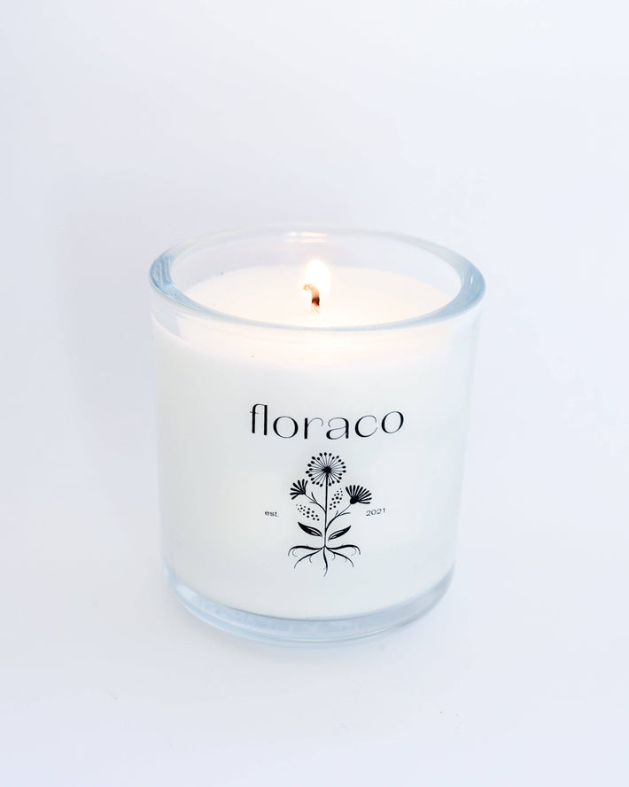 Floraco Glass Candle: Classic