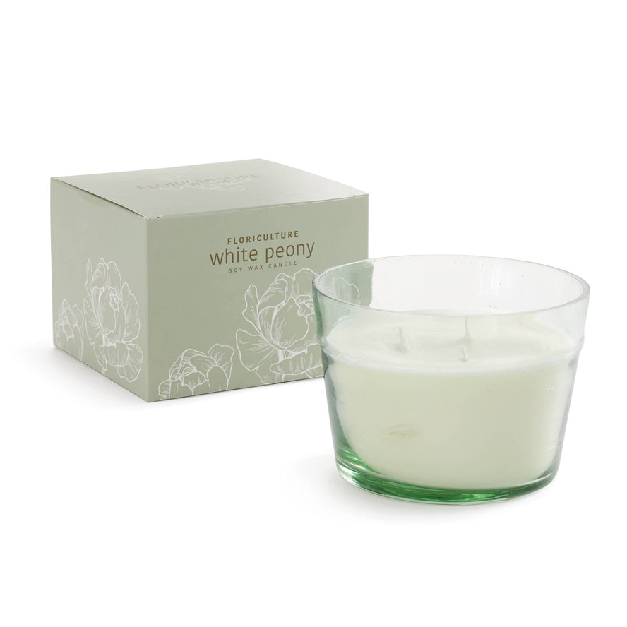 Floriculture Candle, White Peony