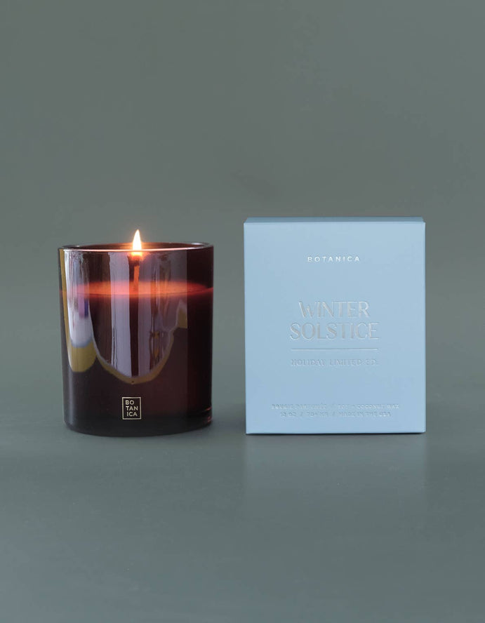 Winter Solstice Holiday Candle