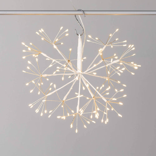 LED WHITE STARBURST BALL - SET OF 2
