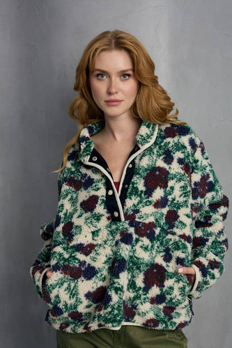 Sherpa Jacket: White Combo