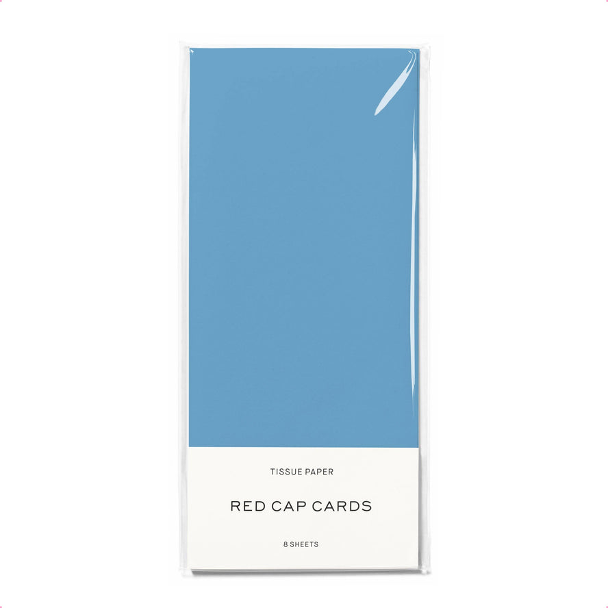 Light Blue Tissue Paper | Red Cap