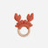 Teether Crab Crocheted Cotton Rattle