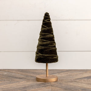 Forest Green Velvet Tree - 12