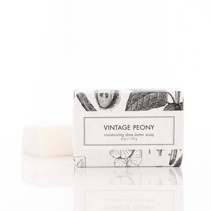 Vintage Peony Shea Butter Bar Soap