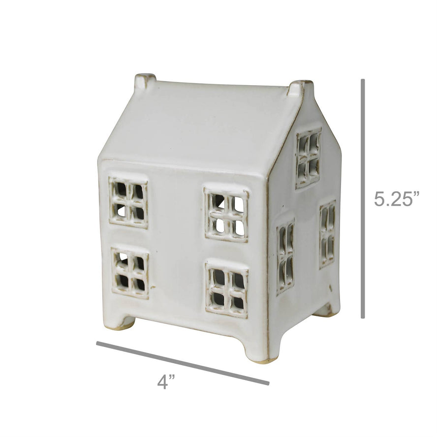 Ceramic Cottage Tealight - Wide